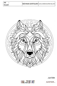 Mandala boyama sayfaları